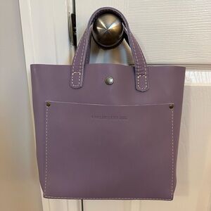 NWOT Portland Leather Goods Mini Crossbody Tote